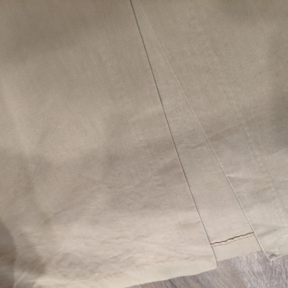 Korean Tan Brown Wrap Midi Skirt with Slit and Decorative Buttons Size S - Picture 4 of 12